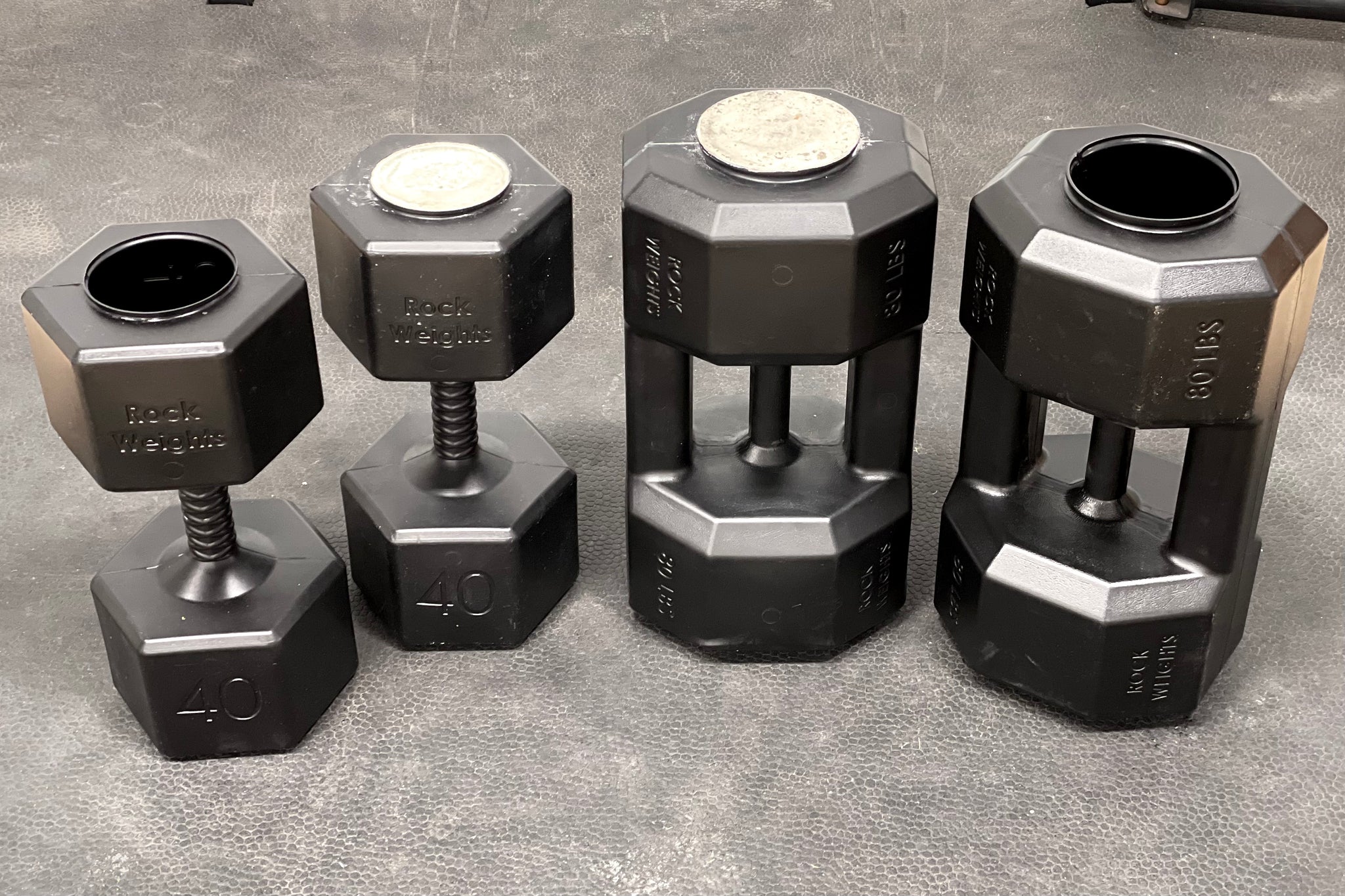 Dumbbell Mold (25, 40, 60, or 80 lbs) Rock Weights