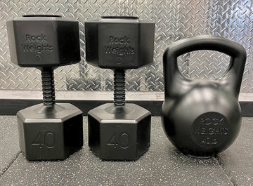 Rock Weights: DIY Concrete Dumbbell and Kettlebell Molds